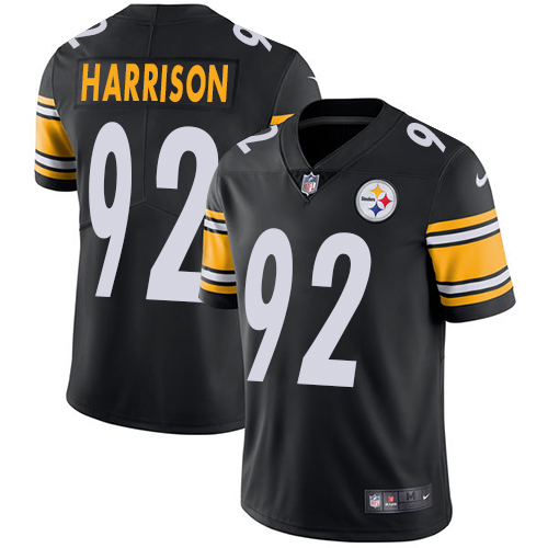 Nike Steelers #92 James Harrison Black Team Color Men's Stitched NFL Vapor Untouchable Limited Jersey